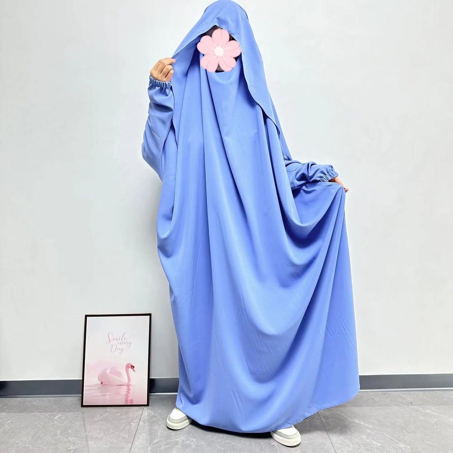 Eid Djellaba Hooded Abaya Women Muslim Prayer Garment