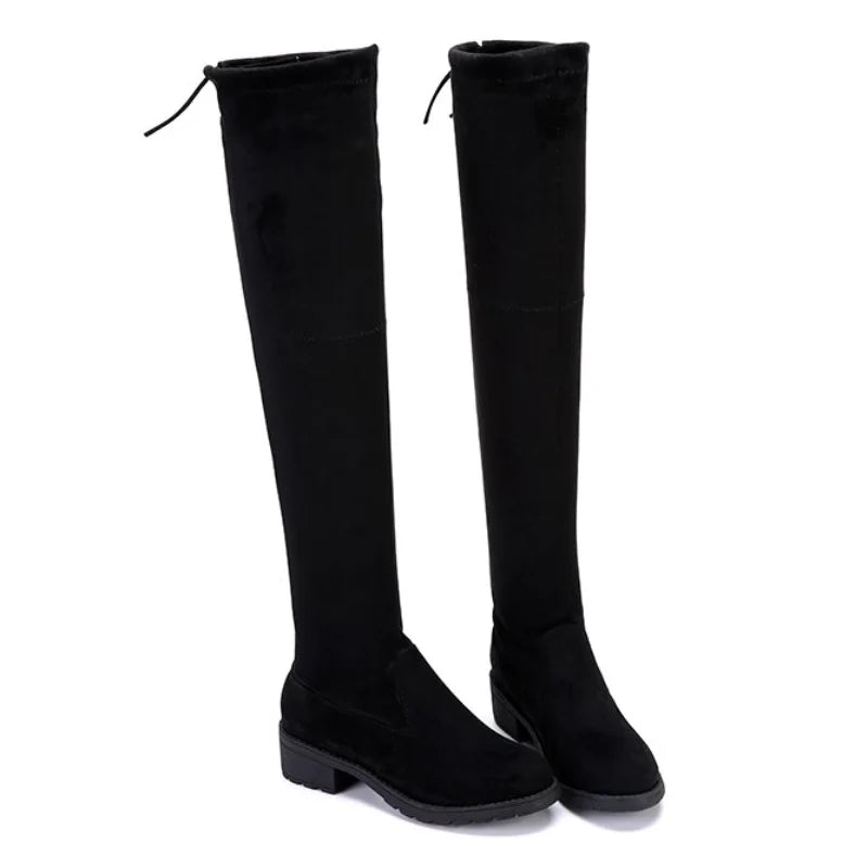 Black Over The Knee Boots