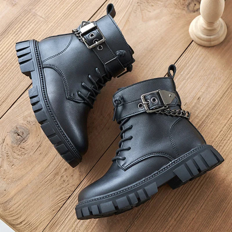 Girls Soft Sole Casual Ankle Boots