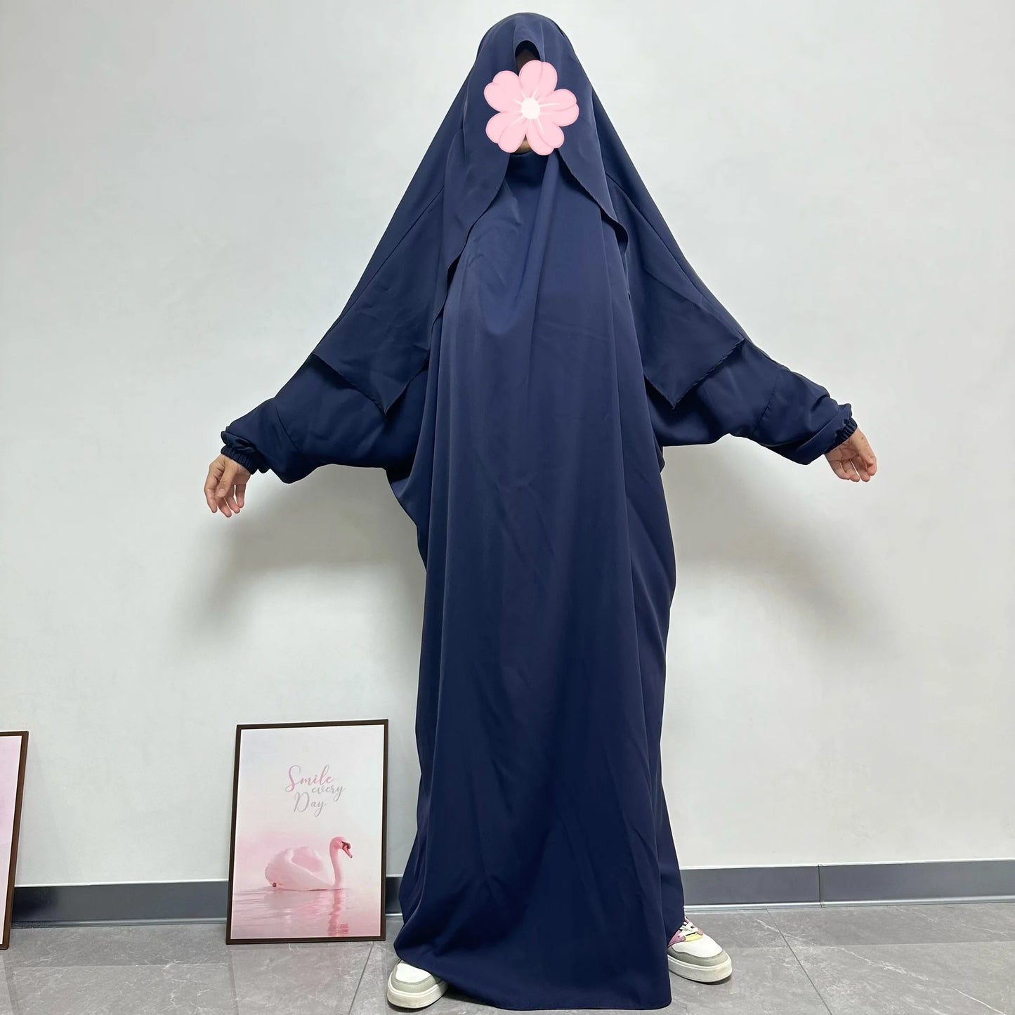 Eid Djellaba Hooded Abaya Women Muslim Prayer Garment