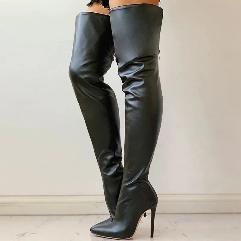 Black High Heels Boots
