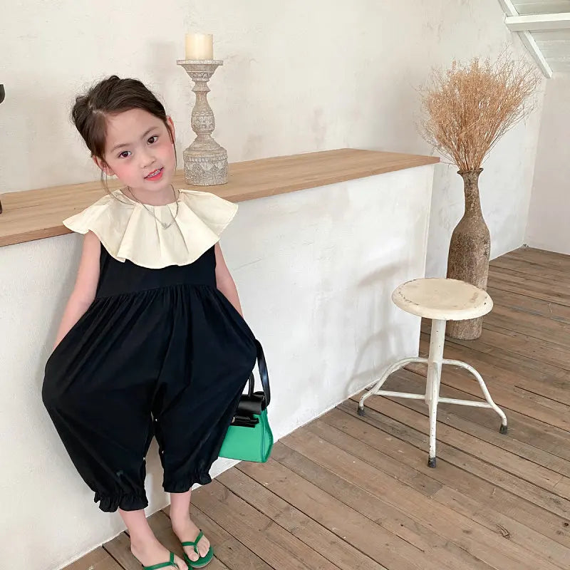 Casual Sweet Cotton Small Raglan jumpsuit
