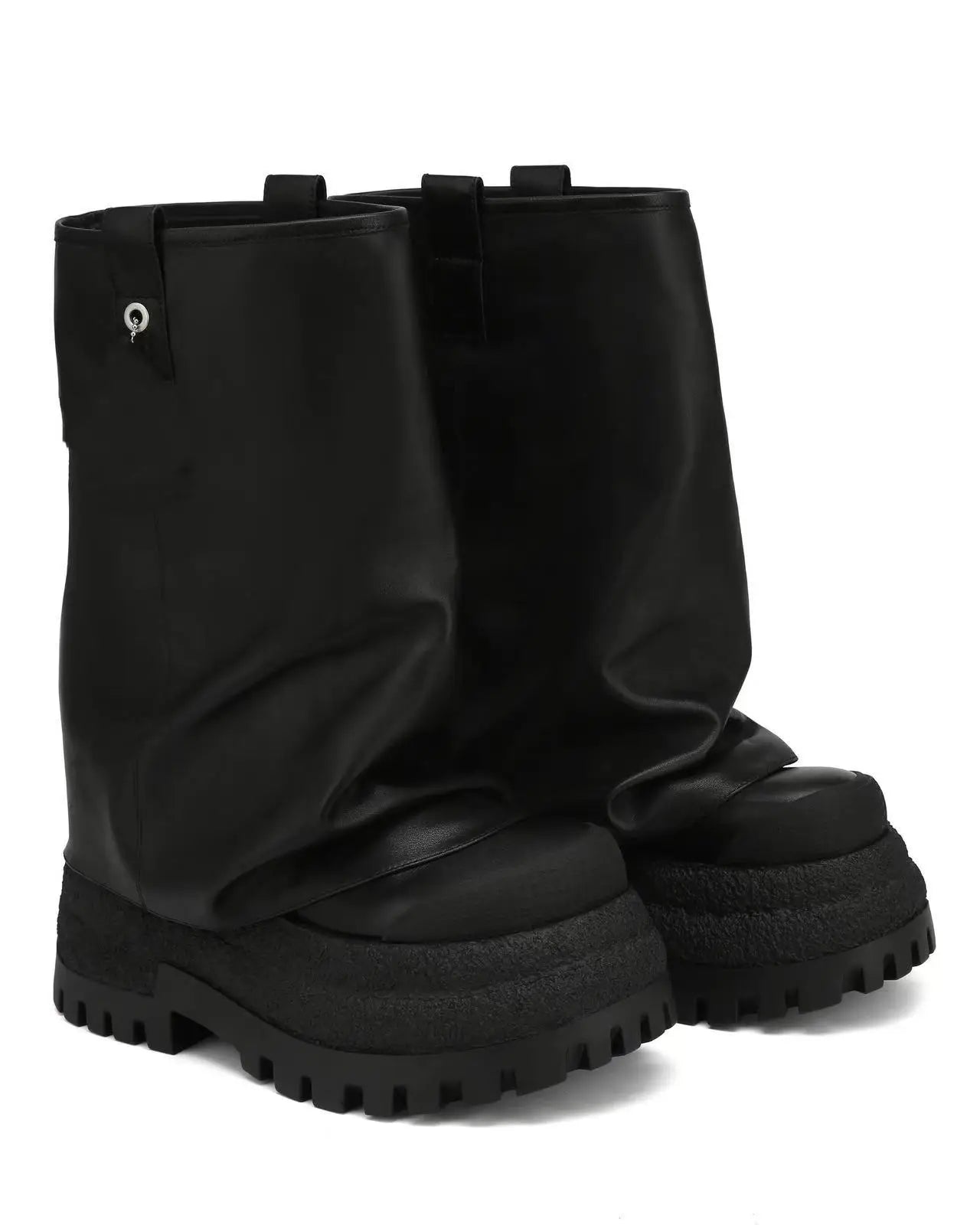 high-heeled thick soled sleeve banquet dress boots