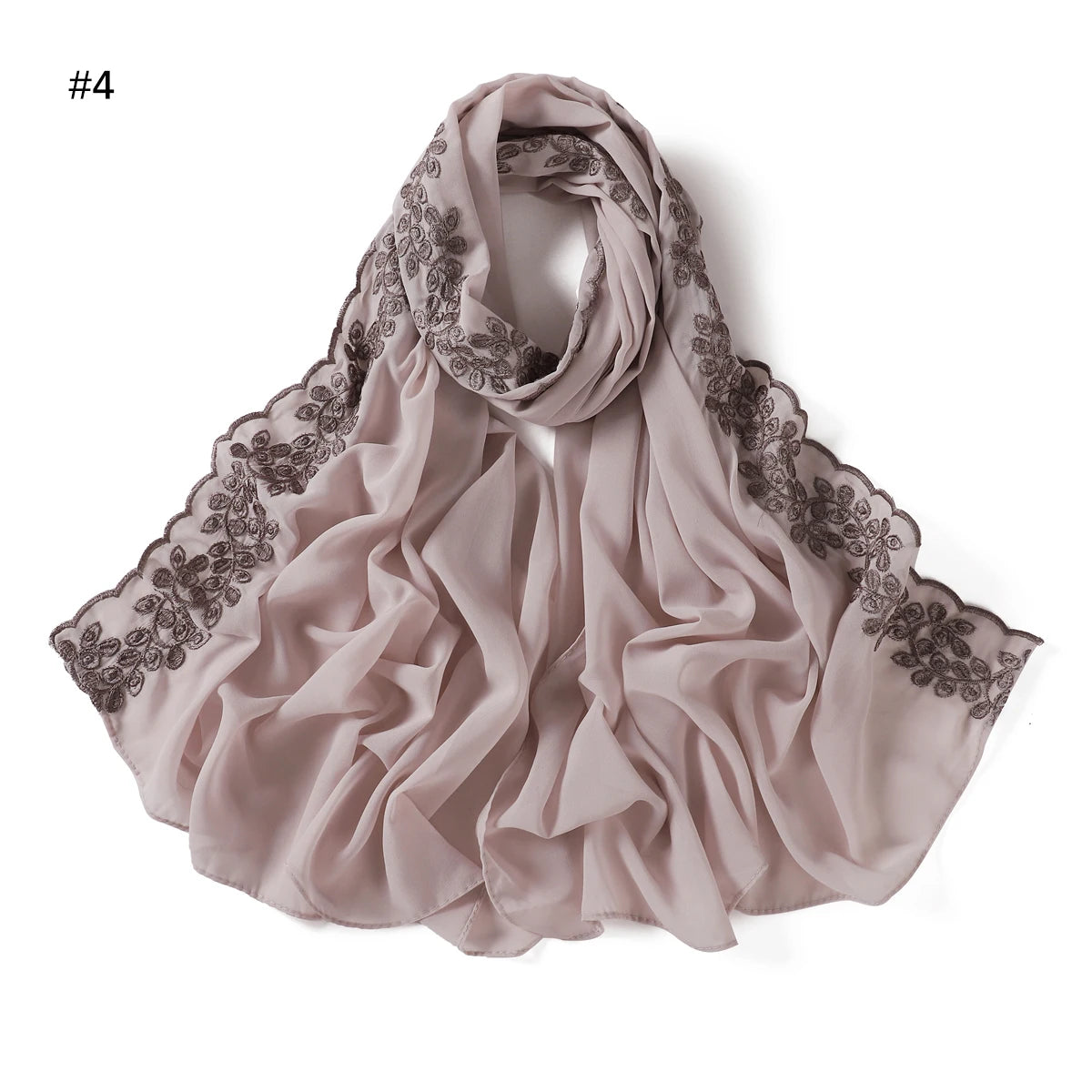 Embroidery Chiffon Scarf Hijab