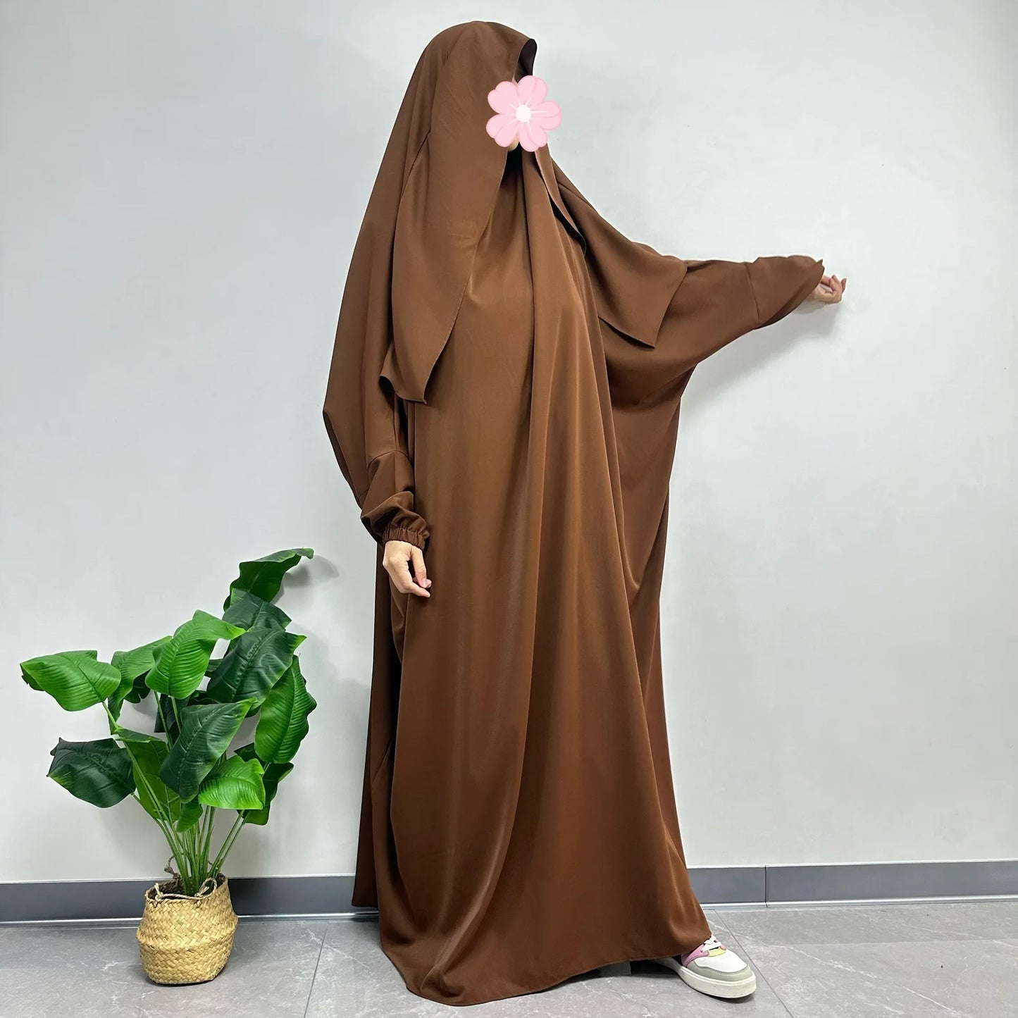 Eid Djellaba Hooded Abaya Women Muslim Prayer Garment