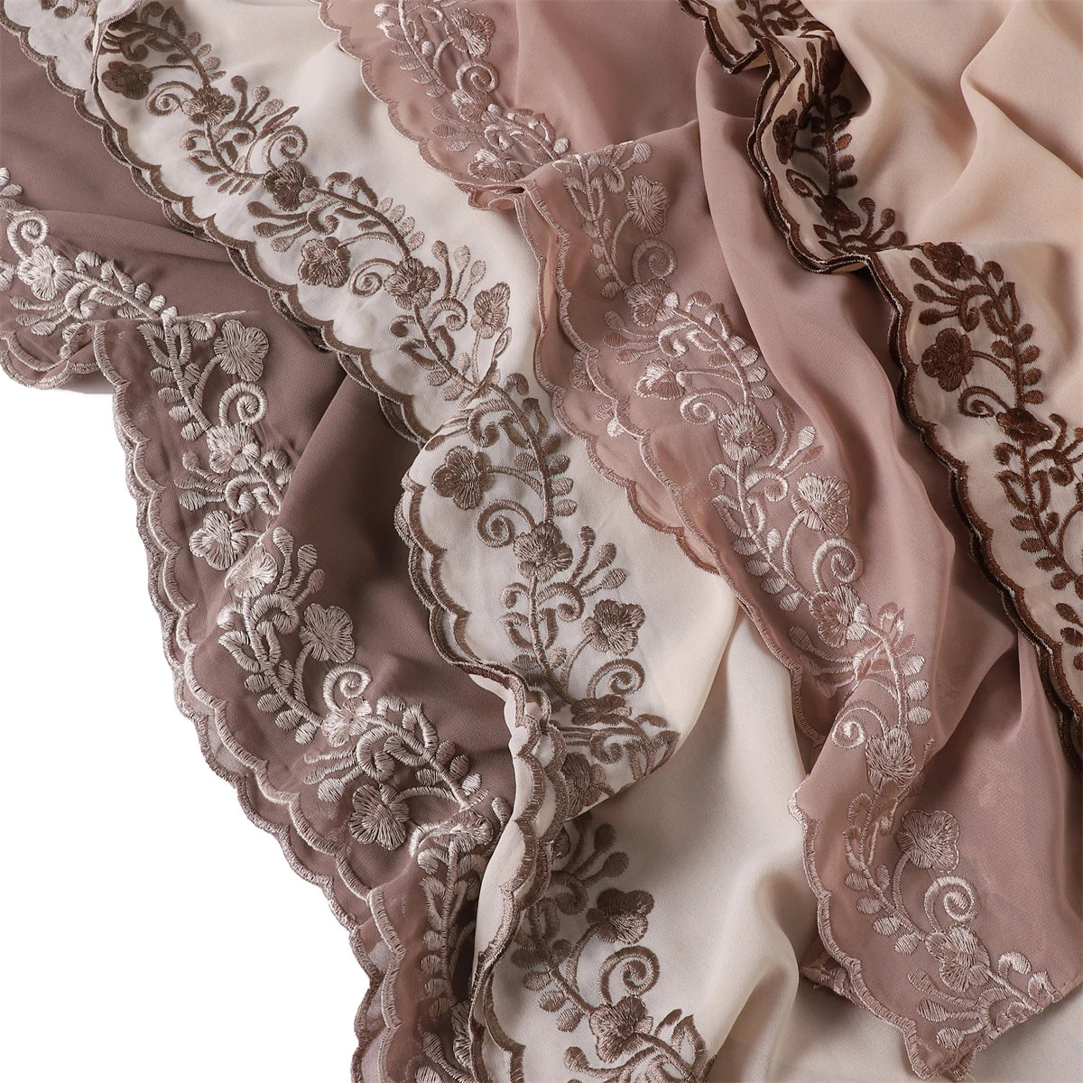 Embroidery Chiffon Scarf Hijab