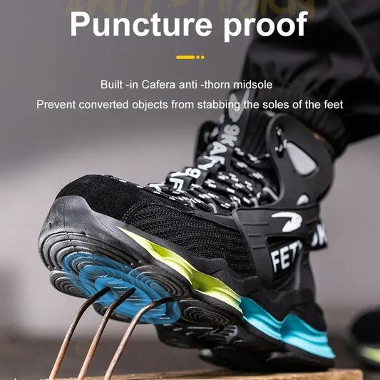 New Safety Shoes Puncture-Proof Work Sneakers