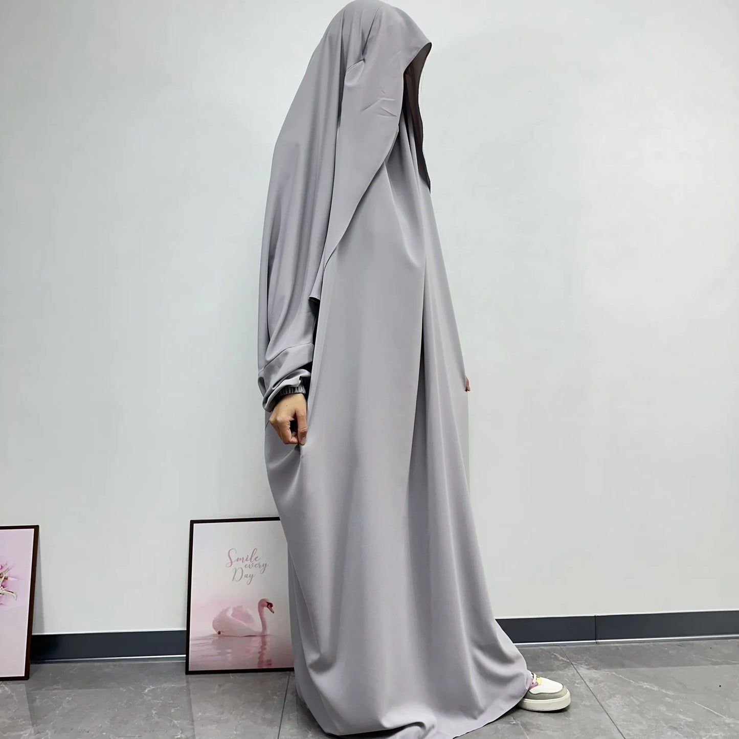 Eid Djellaba Hooded Abaya Women Muslim Prayer Garment