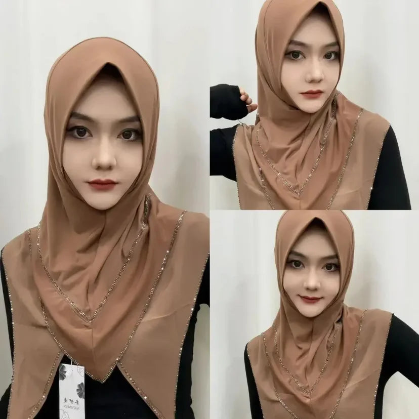 Arabian Women Hijabi Muslim Wear Cover Instant Hijab