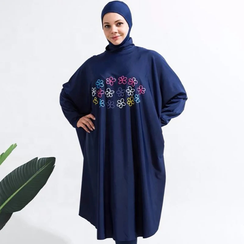 3pcs Hijab Long Sleeves Sport Swimsuit