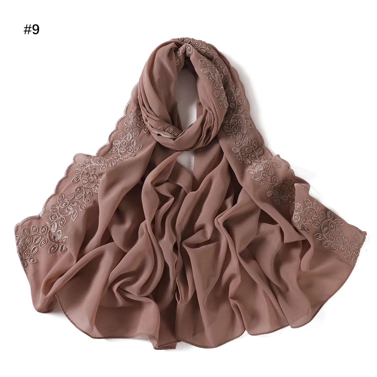 Embroidery Chiffon Scarf Hijab