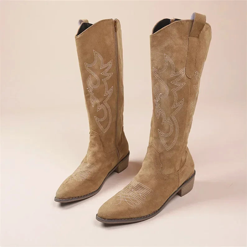 Embroidered Western Cowgirl Boots