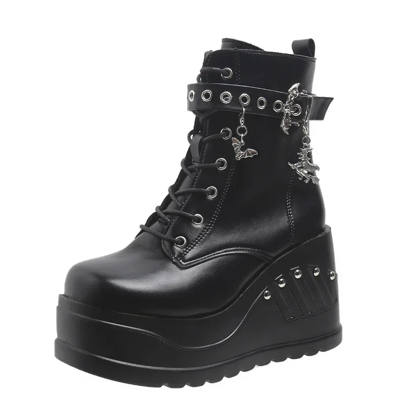 Punk Goth Platform Heels