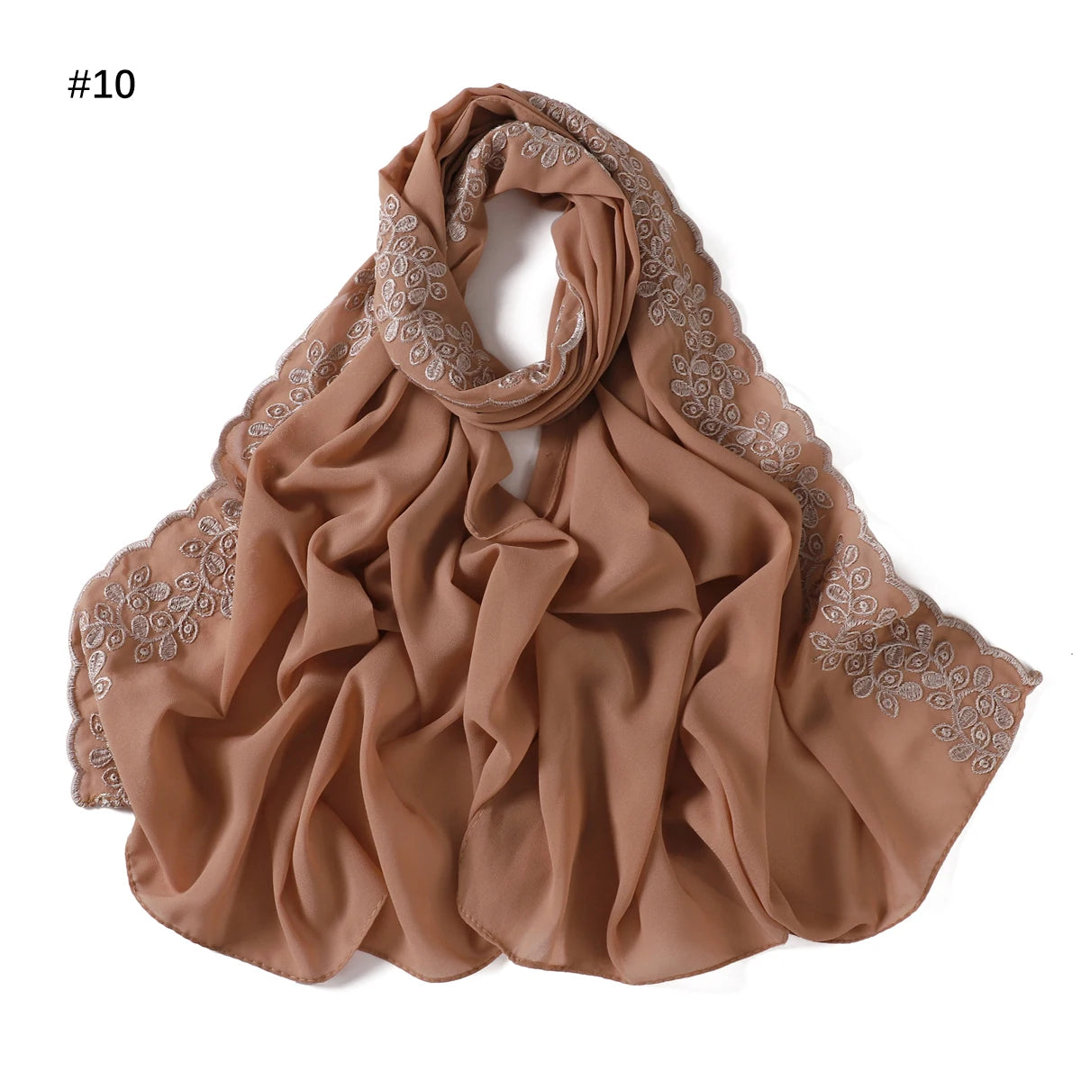 Embroidery Chiffon Scarf Hijab
