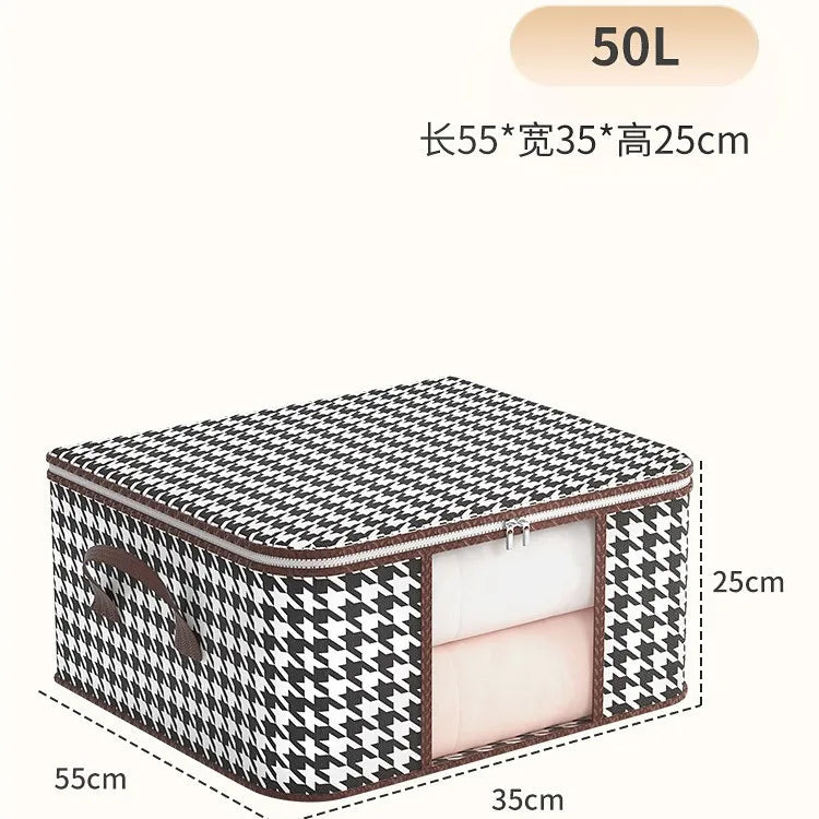 Houndstooth Storage Visual Portable Quilt Bag