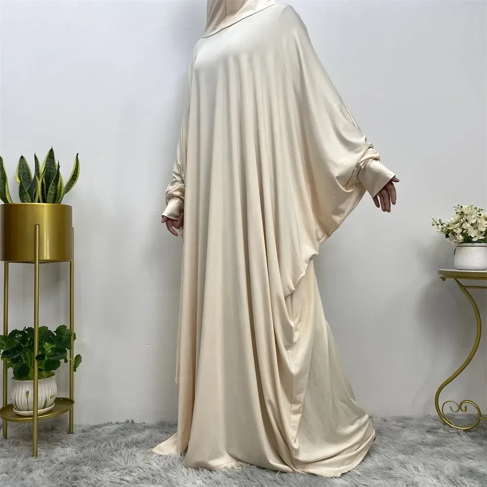 Hooded Abaya Eid Muslim Women Prayer Garment