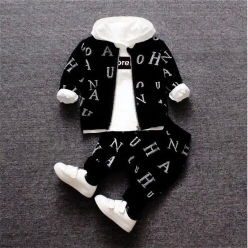 3PCS Boy toddler tracksuit
