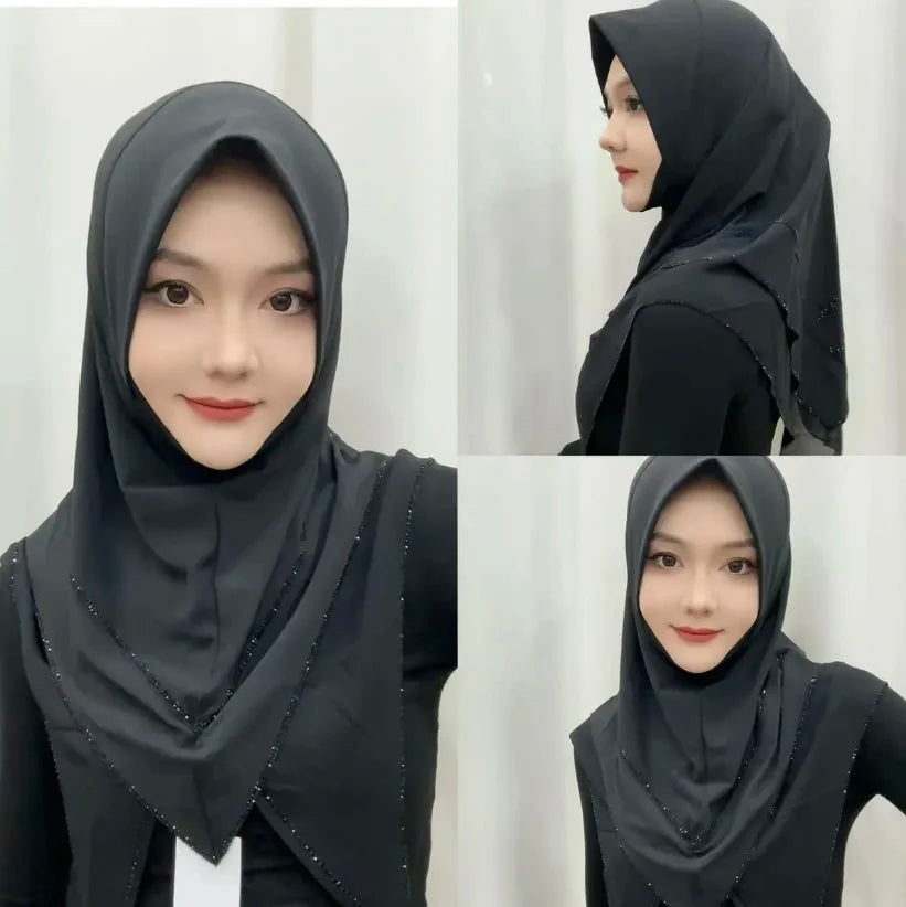 Arabian Women Hijabi Muslim Wear Cover Instant Hijab