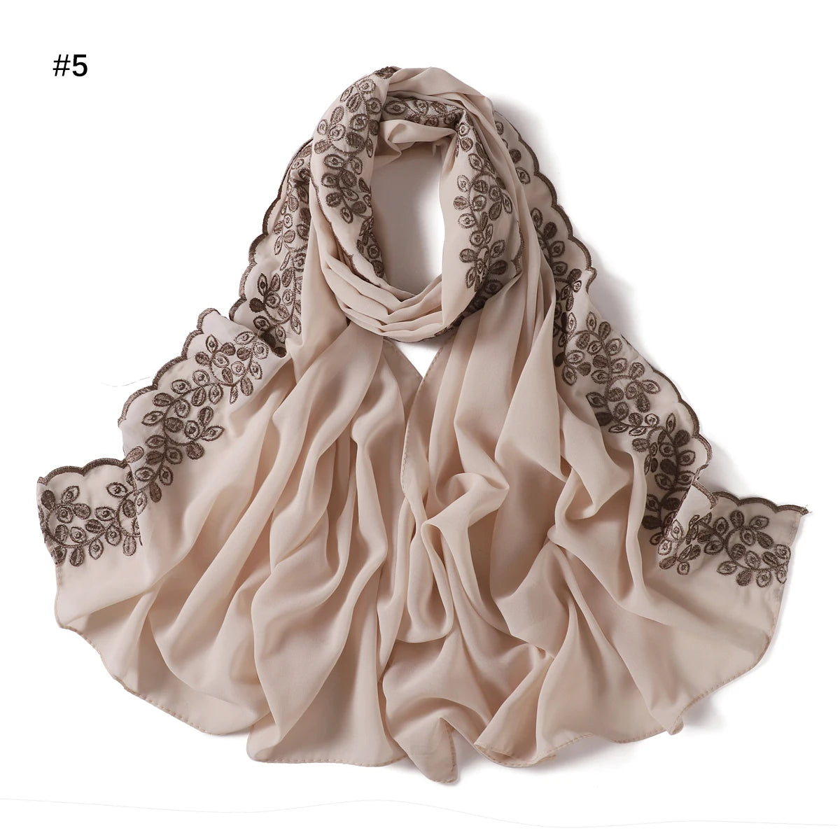 Embroidery Chiffon Scarf Hijab
