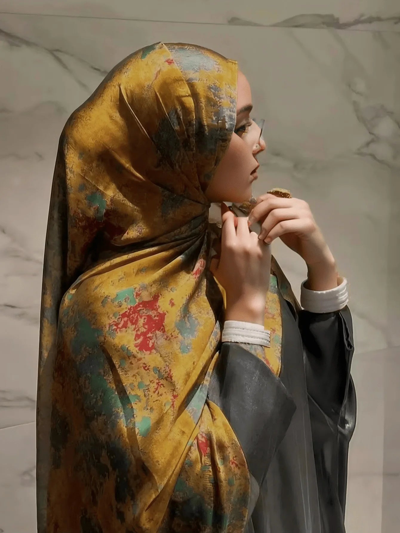 Water Printed Hijabs