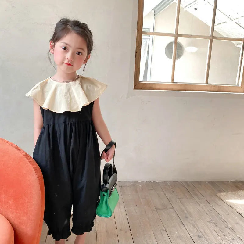 Casual Sweet Cotton Small Raglan jumpsuit