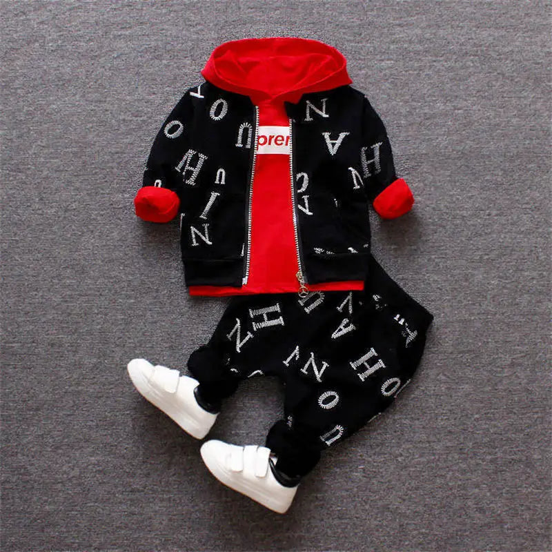 3PCS Boy toddler tracksuit