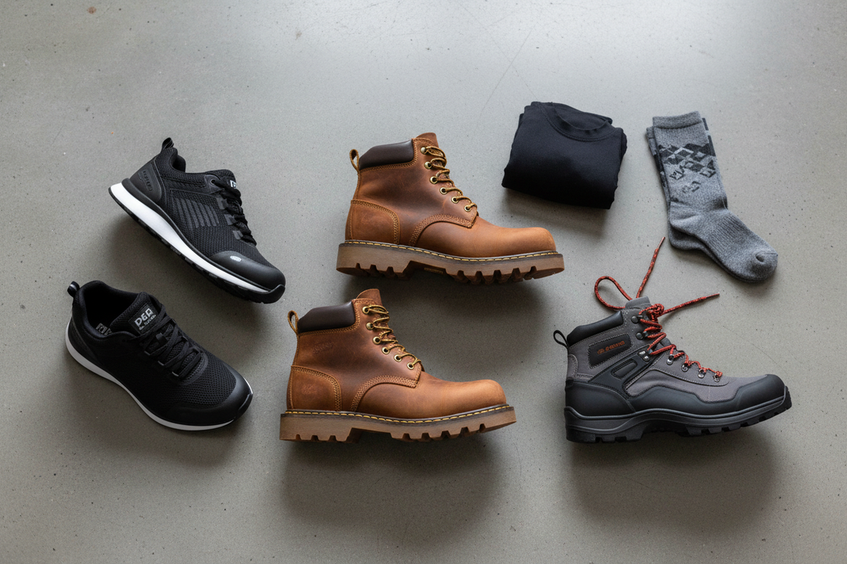 steel toes/ safety shoes