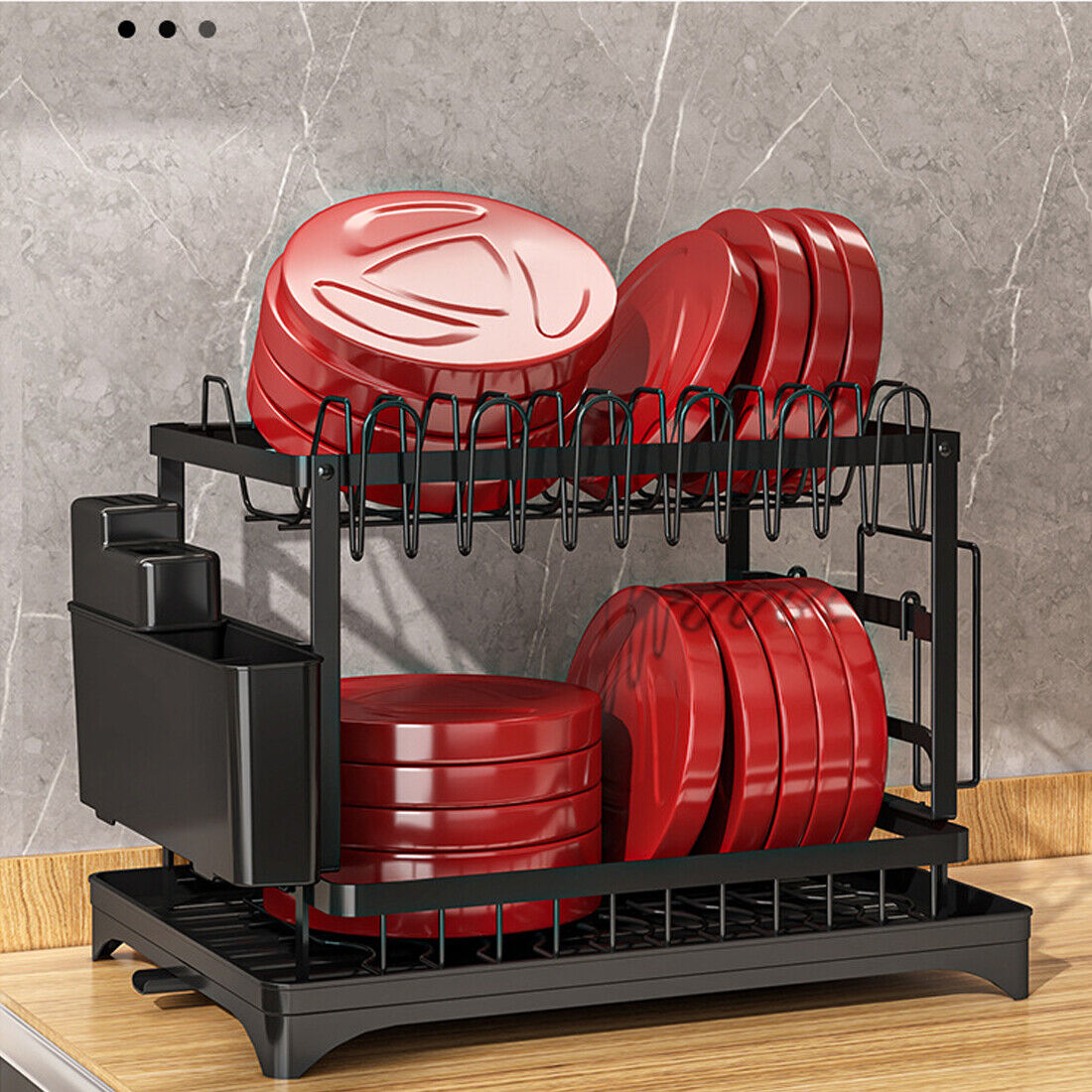 2TIER SINK DISH DRAINER RACK
