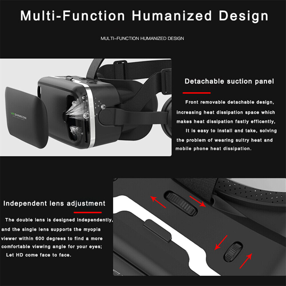 360  VR Headset Goggles 3D Glasses Virtual Reality Headset For Mobile Phone