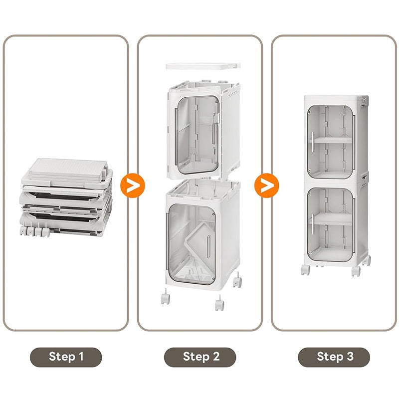 3 Tiers Slim Narrow Storage Cabinet Drawer