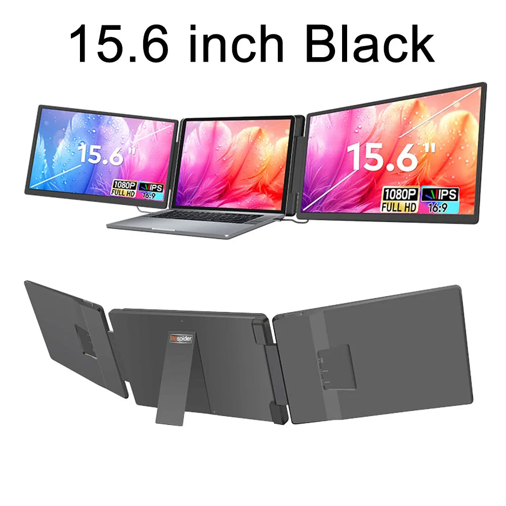 Gaming Backlit External Monitor High-Definition Dual Triple Screen Extender for Productivity Rospider