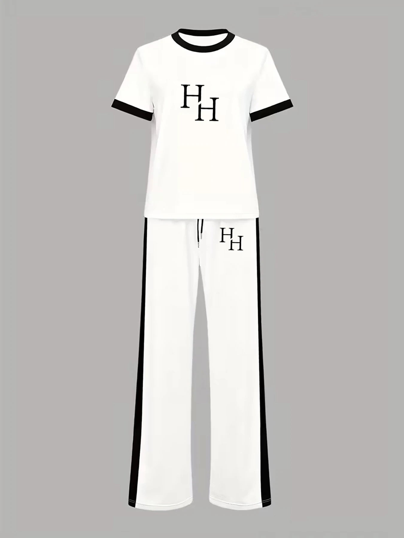 HH Black and White Casual Sports Set