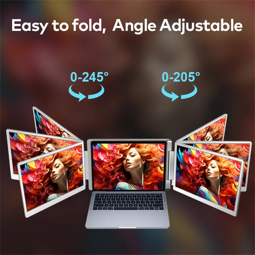 Gaming Backlit External Monitor High-Definition Dual Triple Screen Extender for Productivity Rospider
