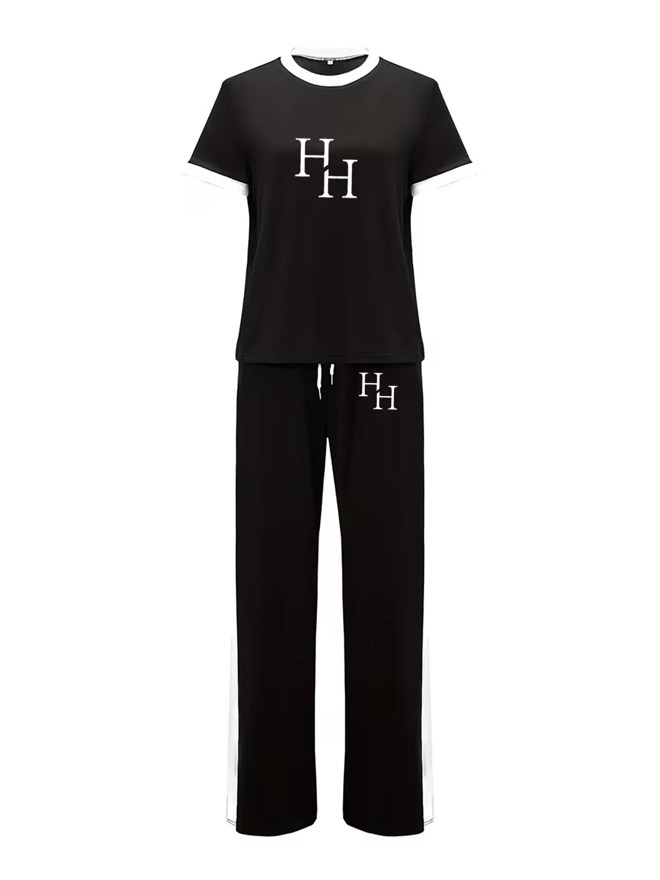 HH Black and White Casual Sports Set