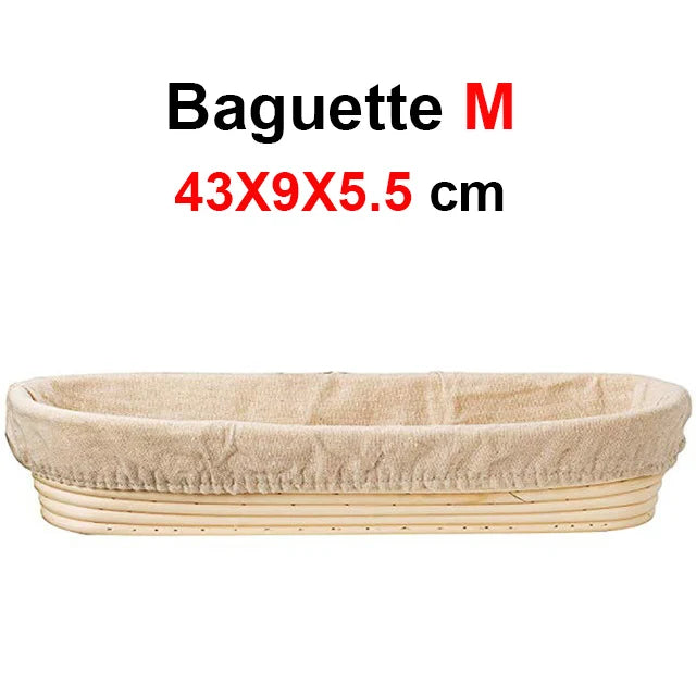 Oval Rattan Wicker Dough Fermentation Bread Basket