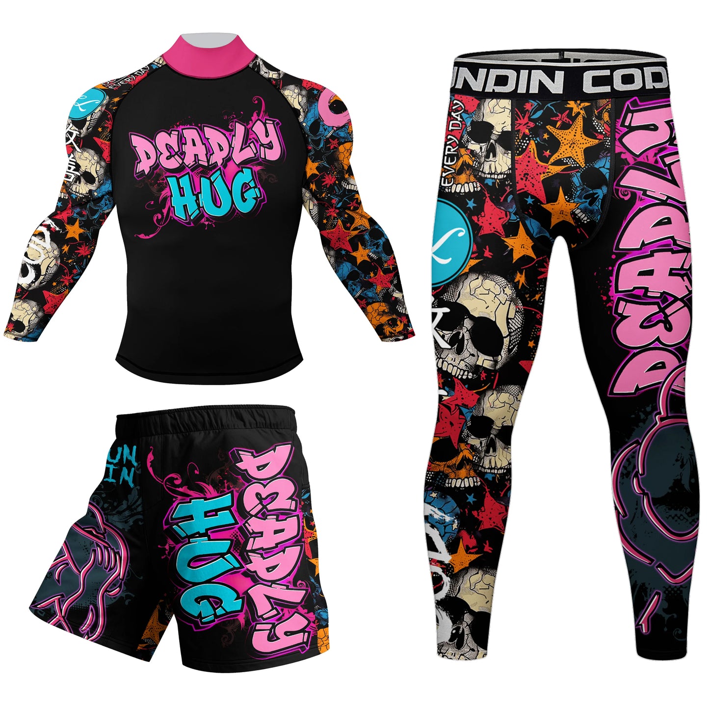 Hot Designs Rash Guards Shorts MMA BJJ Sets