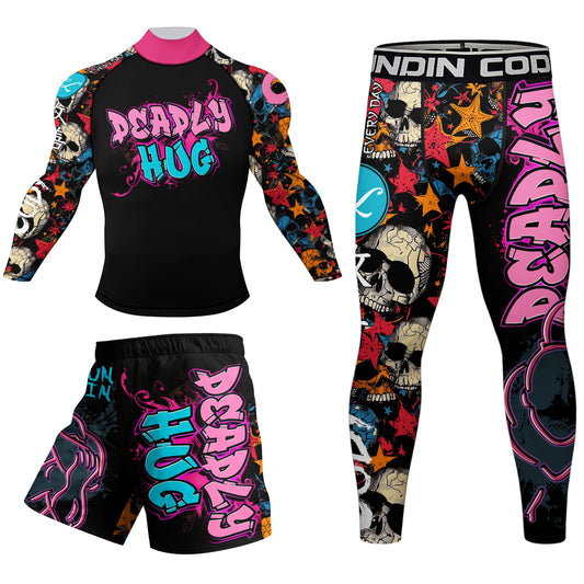 Hot Designs Rash Guards Shorts MMA BJJ Sets