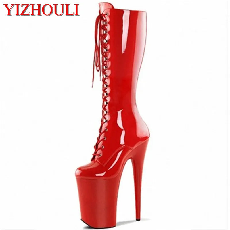 8 inch high heel boots