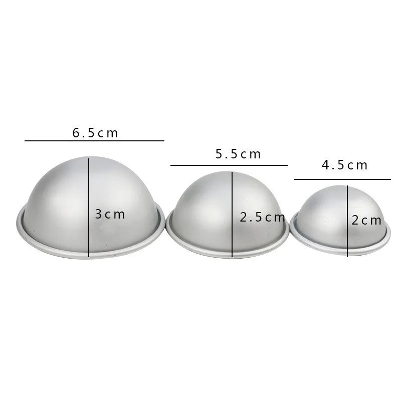 2PCS Round Aluminium Alloy Bath Molds