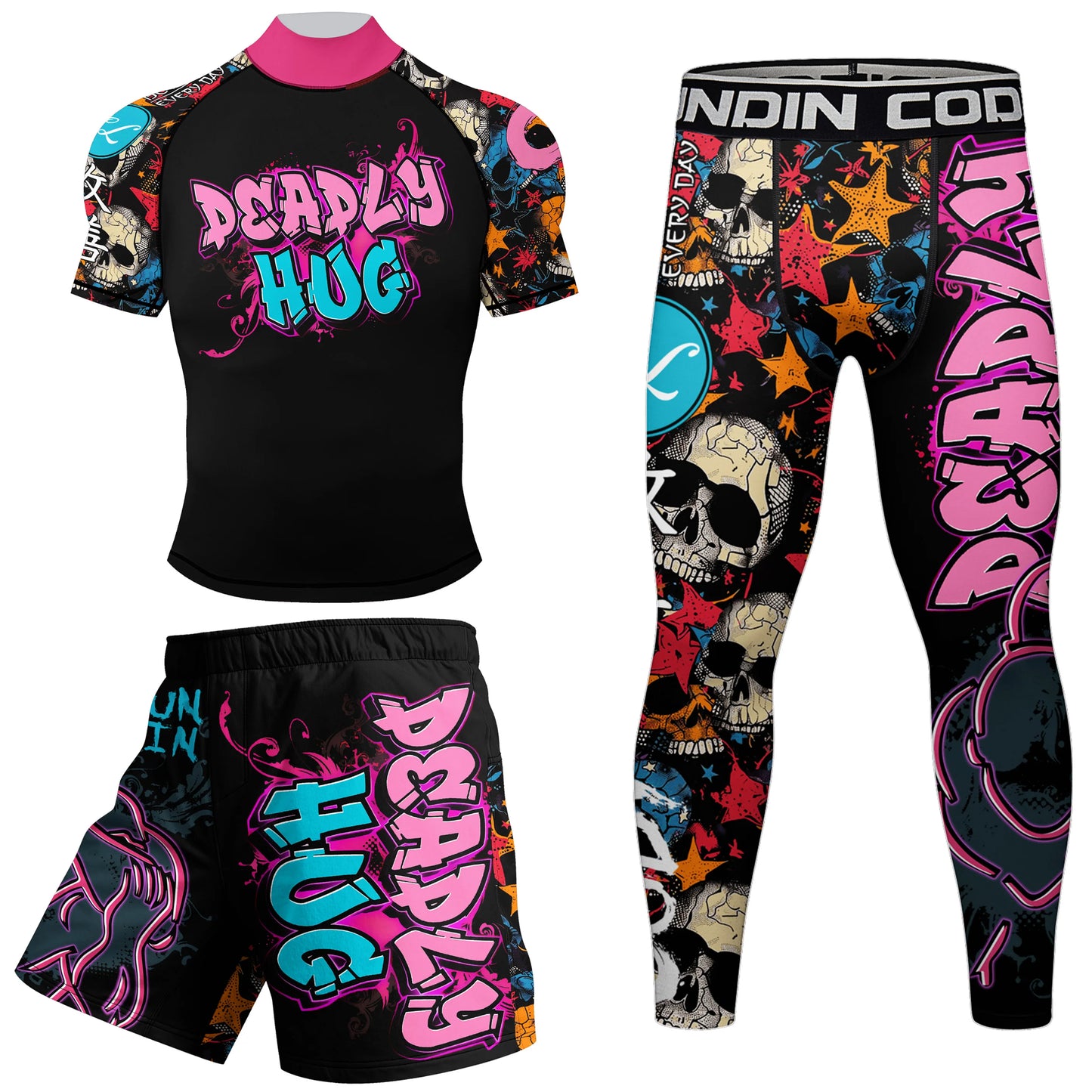 Hot Designs Rash Guards Shorts MMA BJJ Sets