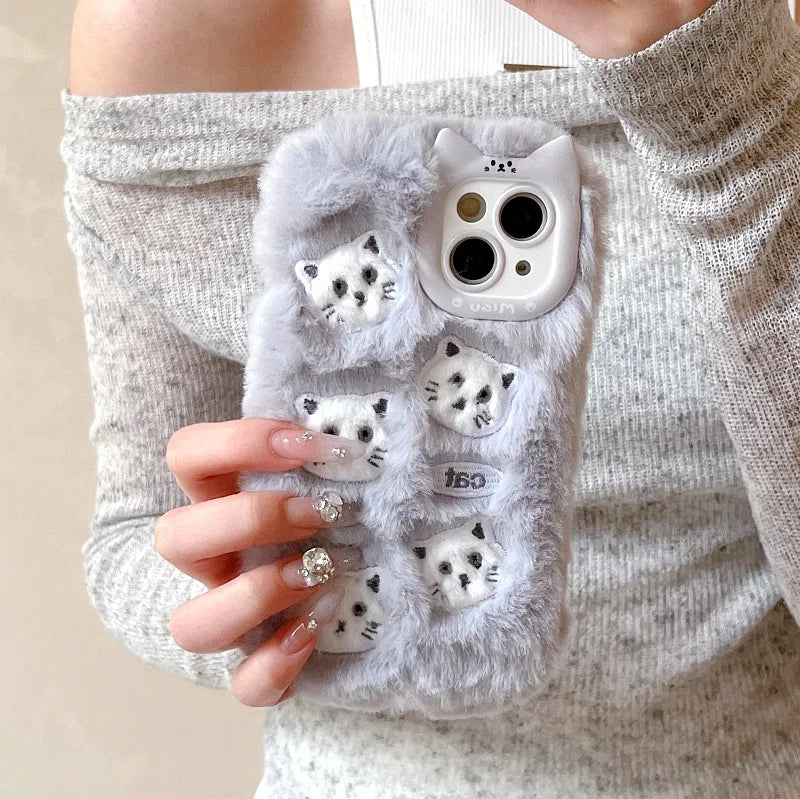 Plush Warm Fashion Mobile Phone Cases