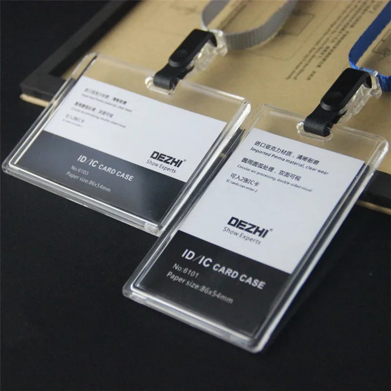ID Card Holder Keychain