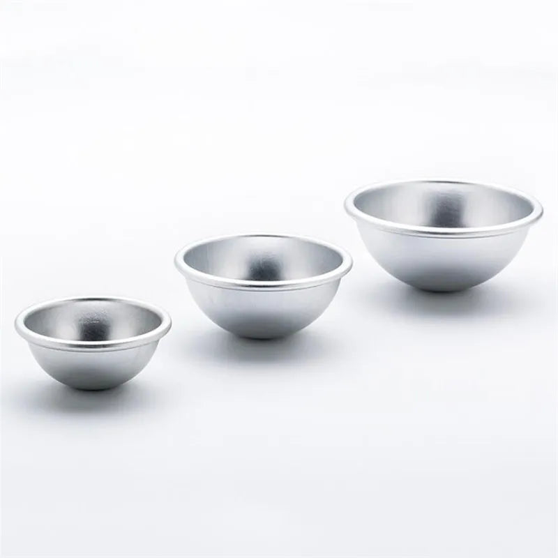 2PCS Round Aluminium Alloy Bath Molds