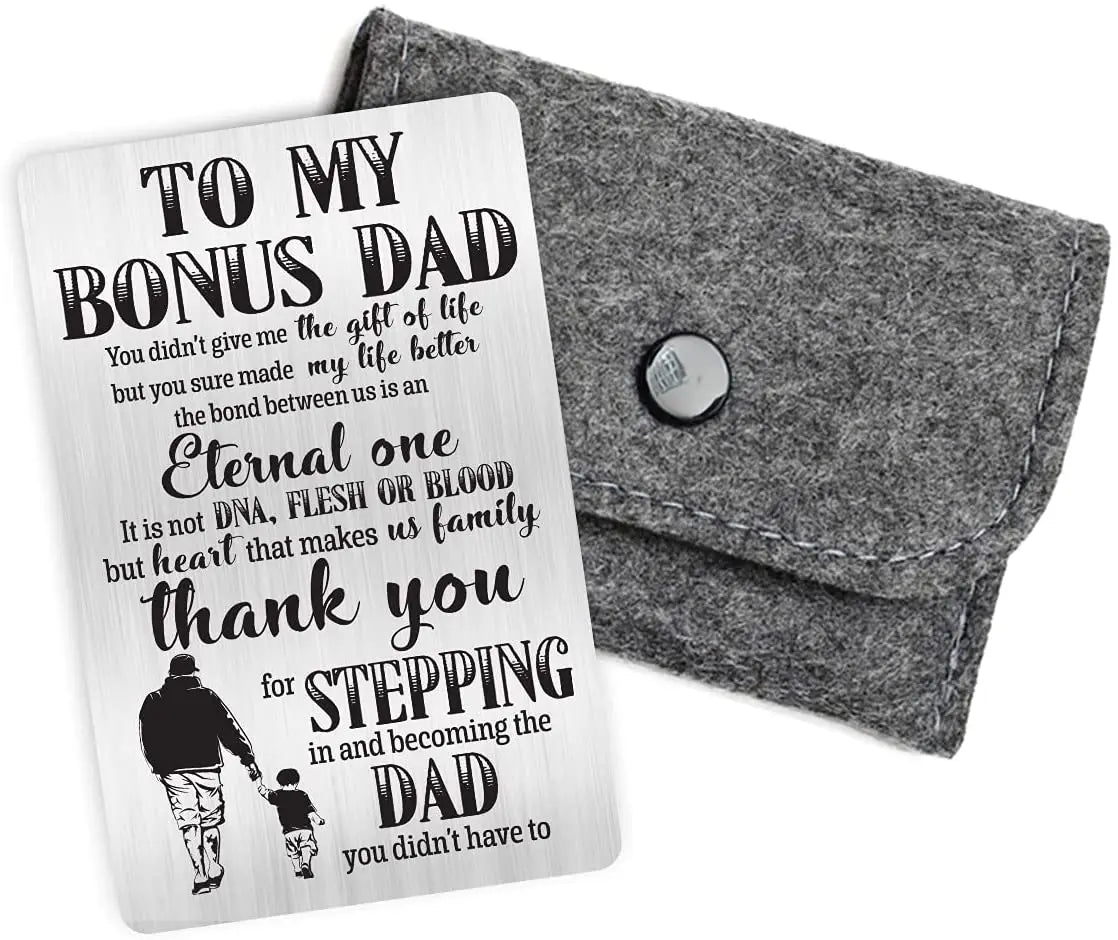 Engraved Metal Wallet Inserts Card