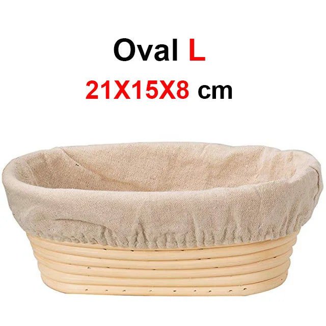 Oval Rattan Wicker Dough Fermentation Bread Basket