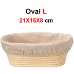 Oval Rattan Wicker Dough Fermentation Bread Basket