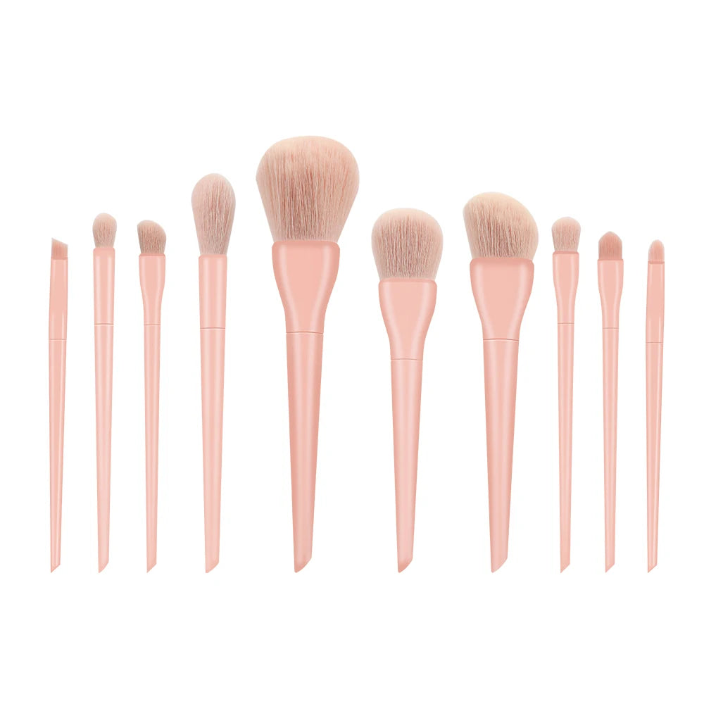 GAHAMACA Makeup Brushes Set 10pcs