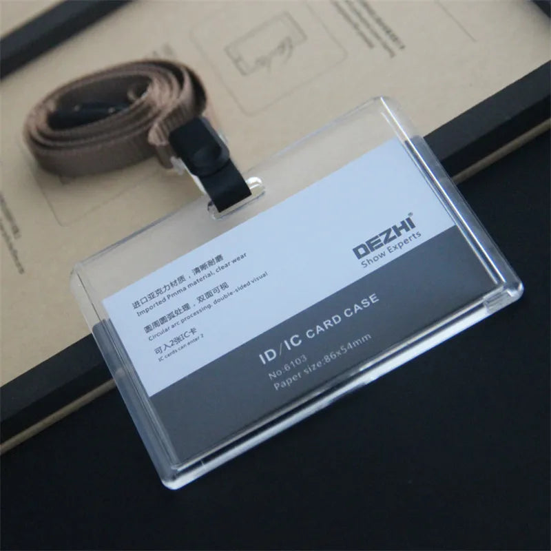 ID Card Holder Keychain