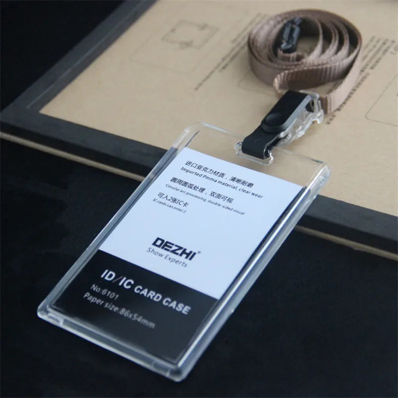 ID Card Holder Keychain
