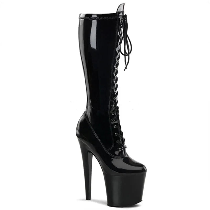 8 inch high heel boots